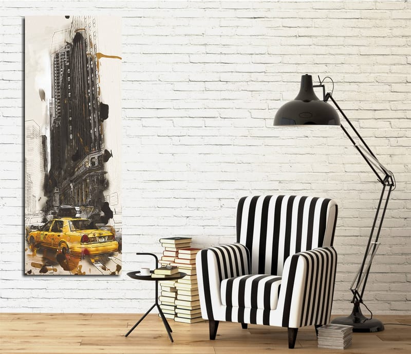 Koristeellinen Canvastaulu 30x80 cm - Monivärinen - Sisustustuotteet - Taulu & taide - Canvas-taulu
