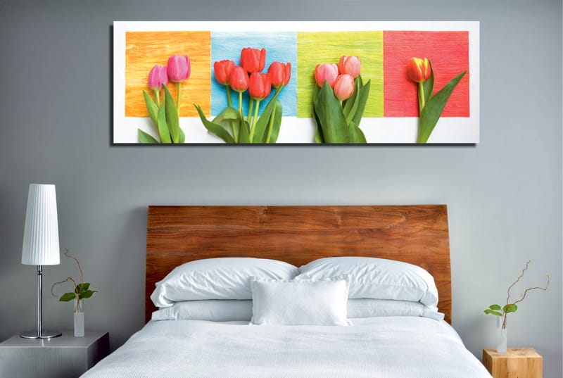 Koristeellinen Canvastaulu 30x80 cm - Monivärinen - Sisustustuotteet - Taulu & taide - Canvas-taulu
