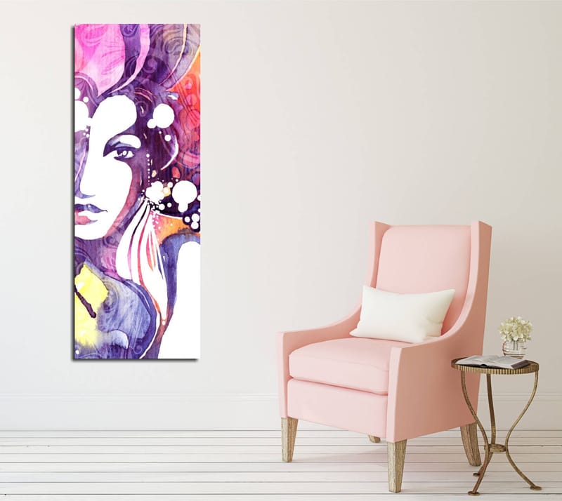 Koristeellinen Canvastaulu 30x80 cm - Monivärinen - Sisustustuotteet - Taulu & taide - Canvas-taulu