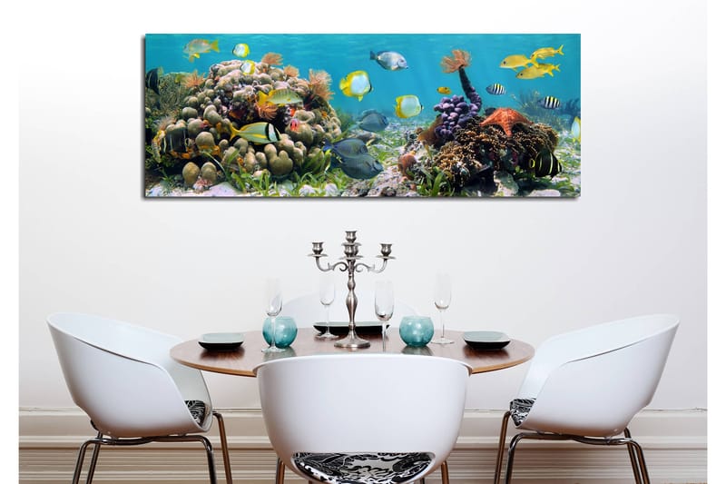 Koristeellinen Canvastaulu 30x80 cm - Monivärinen - Sisustustuotteet - Taulu & taide - Canvas-taulu