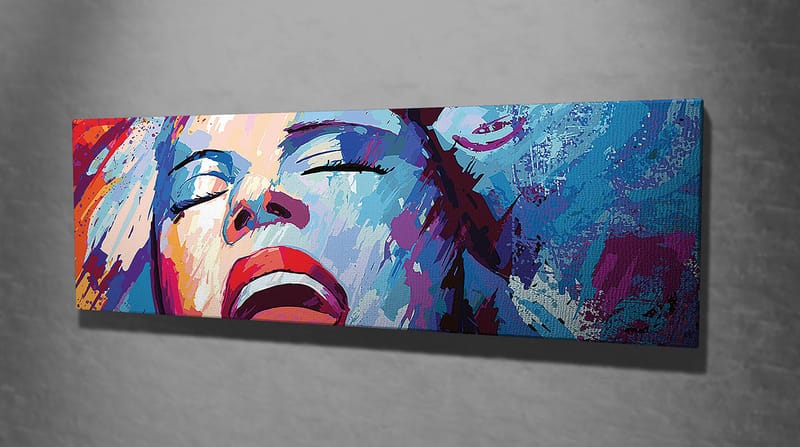 Koristeellinen Canvastaulu 30x80 cm - Monivärinen - Sisustustuotteet - Taulu & taide - Canvas-taulu