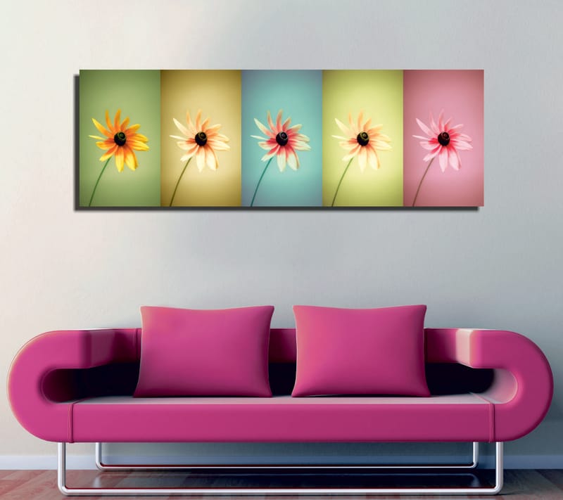 Koristeellinen Canvastaulu 30x80 cm - Monivärinen - Sisustustuotteet - Taulu & taide - Canvas-taulu