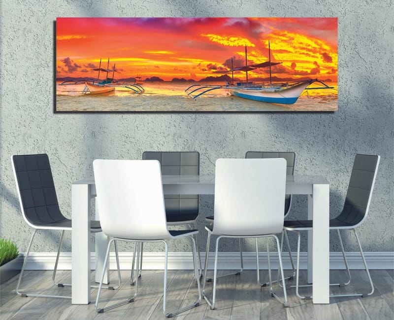 Koristeellinen Canvastaulu 30x80 cm, Monivärinen