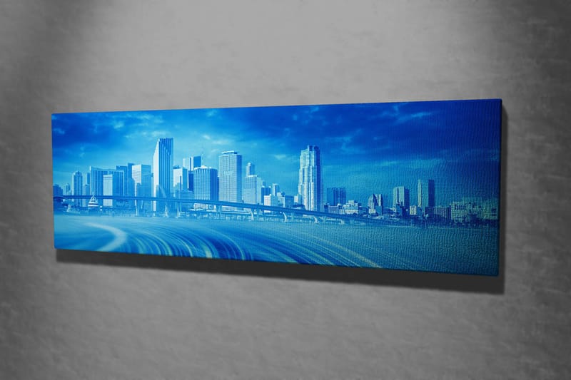 Koristeellinen Canvastaulu 30x80 cm - Monivärinen - Sisustustuotteet - Taulu & taide - Canvas-taulu