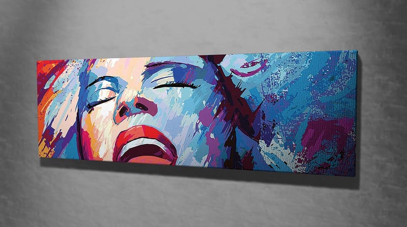 Koristeellinen Canvastaulu 30x80 cm - Monivärinen - Sisustustuotteet - Taulu & taide - Canvas-taulu