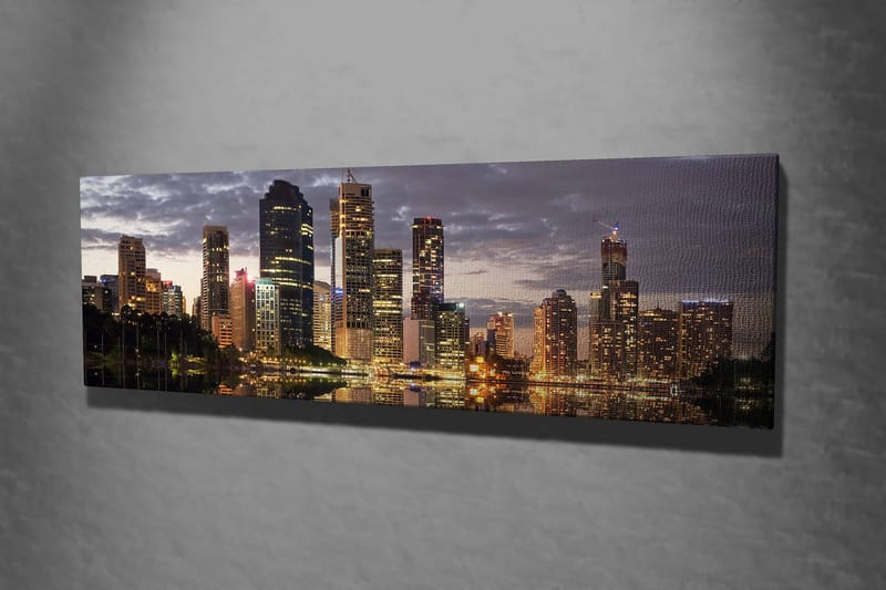 Koristeellinen Canvastaulu 30x80 cm - Monivärinen - Sisustustuotteet - Taulu & taide - Canvas-taulu