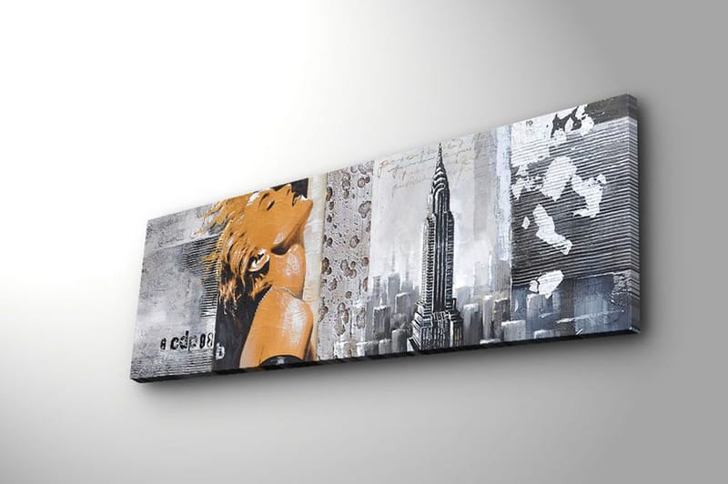 Koristeellinen Canvastaulu 30x90 cm - Monivärinen - Sisustustuotteet - Taulu & taide - Canvas-taulu