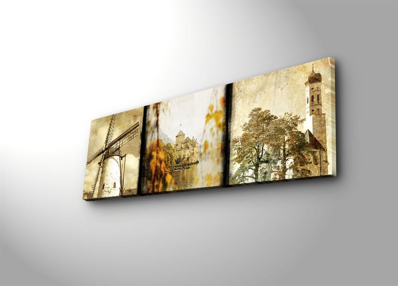 Koristeellinen Canvastaulu 30x90 cm - Monivärinen - Sisustustuotteet - Taulu & taide - Canvas-taulu