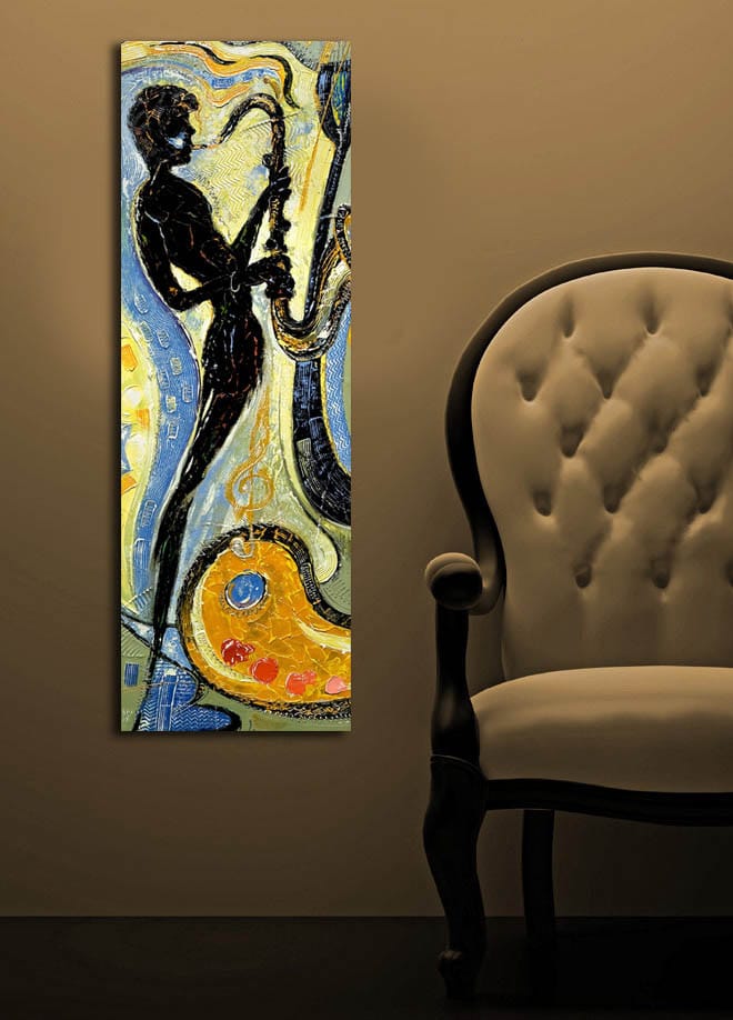 Koristeellinen Canvastaulu 30x90 cm - Monivärinen - Sisustustuotteet - Taulu & taide - Canvas-taulu
