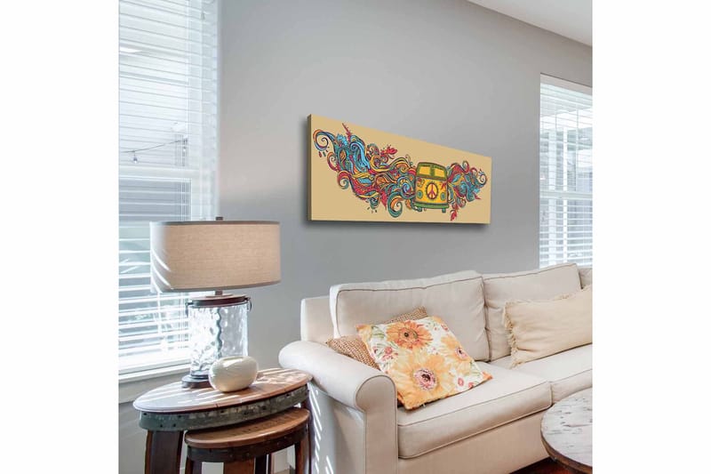 Koristeellinen Canvastaulu 30x90 cm - Monivärinen - Sisustustuotteet - Taulu & taide - Canvas-taulu