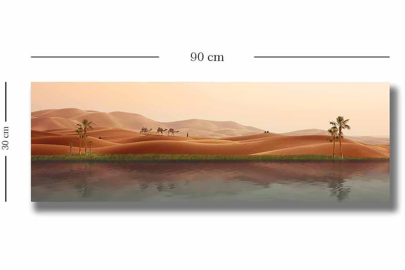 Koristeellinen Canvastaulu 30x90 cm - Monivärinen - Sisustustuotteet - Taulu & taide - Canvas-taulu