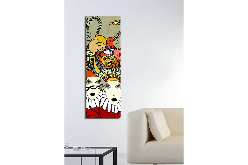 Koristeellinen Canvastaulu 30x90 cm - Monivärinen - Sisustustuotteet - Taulu & taide - Canvas-taulu