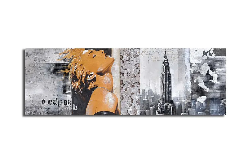 Koristeellinen Canvastaulu 30x90 cm, Monivärinen