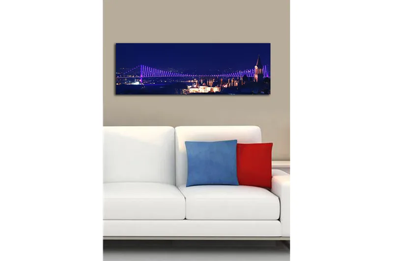 Koristeellinen Canvastaulu 30x90 cm - Monivärinen - Sisustustuotteet - Taulu & taide - Canvas-taulu