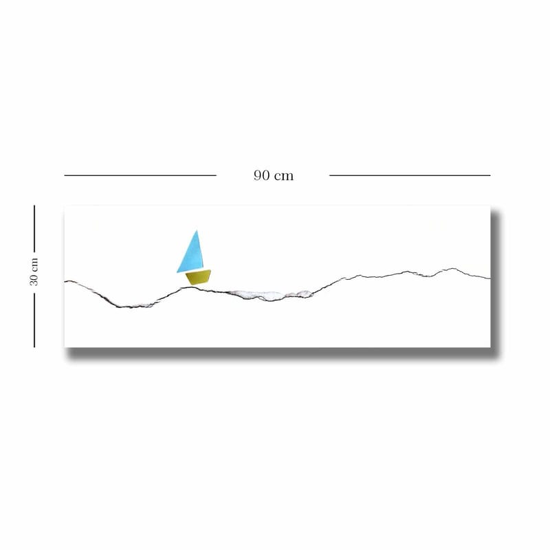 Koristeellinen Canvastaulu 30x90 cm - Monivärinen - Sisustustuotteet - Taulu & taide - Canvas-taulu