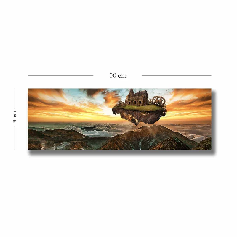 Koristeellinen Canvastaulu 30x90 cm - Monivärinen - Sisustustuotteet - Taulu & taide - Canvas-taulu