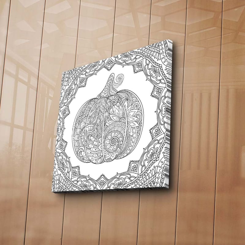 Koristeellinen Canvastaulu 45x45 cm - Monivärinen - Sisustustuotteet - Taulu & taide - Canvas-taulu