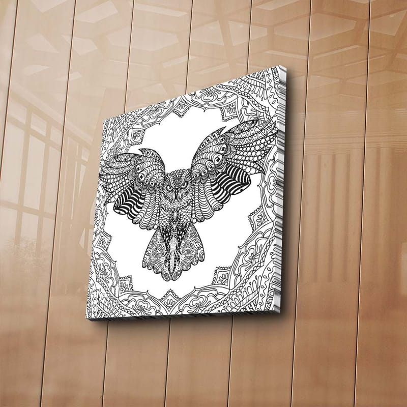 Koristeellinen Canvastaulu 45x45 cm - Monivärinen - Sisustustuotteet - Taulu & taide - Canvas-taulu