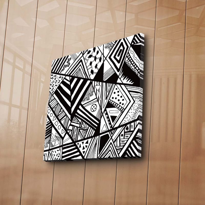 Koristeellinen Canvastaulu 45x45 cm - Monivärinen - Sisustustuotteet - Taulu & taide - Canvas-taulu