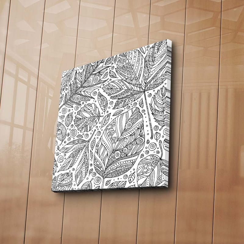 Koristeellinen Canvastaulu 45x45 cm - Monivärinen - Sisustustuotteet - Taulu & taide - Canvas-taulu