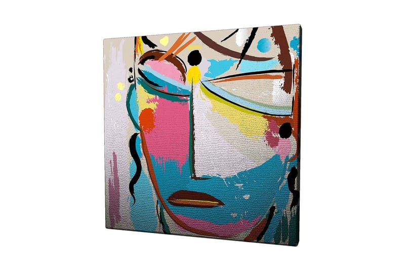 Koristeellinen Canvastaulu 45x45 cm - Monivärinen - Sisustustuotteet - Taulu & taide - Canvas-taulu