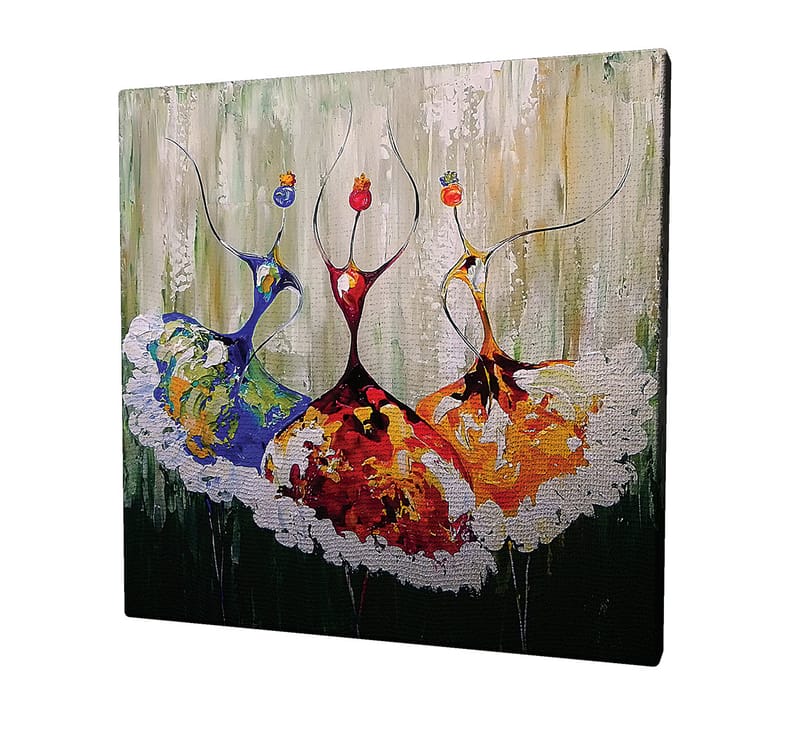 Koristeellinen Canvastaulu 45x45 cm - Monivärinen - Sisustustuotteet - Taulu & taide - Canvas-taulu