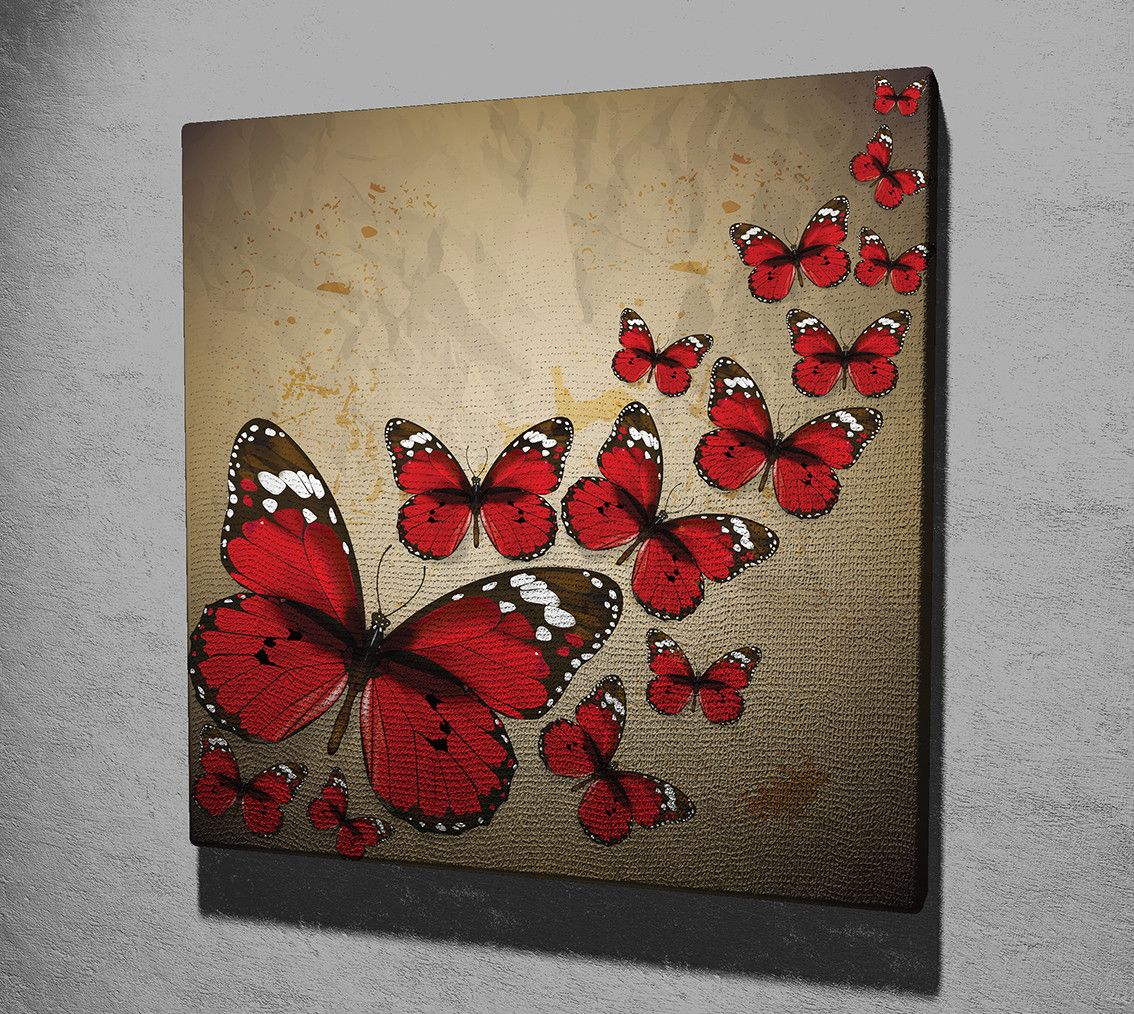Koristeellinen Canvastaulu 45x45 cm - Monivärinen - Sisustustuotteet - Taulu & taide - Canvas-taulu