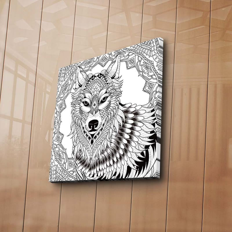 Koristeellinen Canvastaulu 45x45 cm - Monivärinen - Sisustustuotteet - Taulu & taide - Canvas-taulu