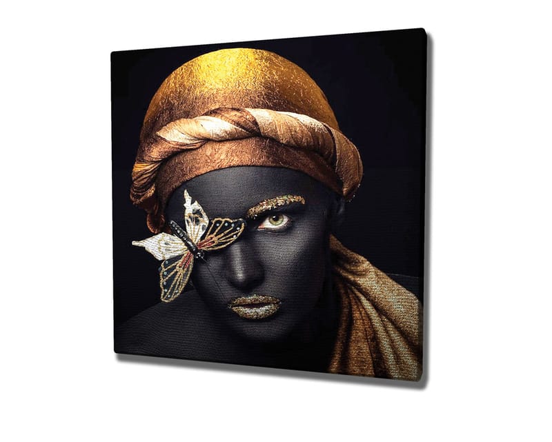 Koristeellinen Canvastaulu 45x45 cm - Monivärinen - Sisustustuotteet - Taulu & taide - Canvas-taulu