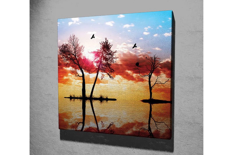 Koristeellinen Canvastaulu 45x45 cm - Monivärinen - Sisustustuotteet - Taulu & taide - Canvas-taulu