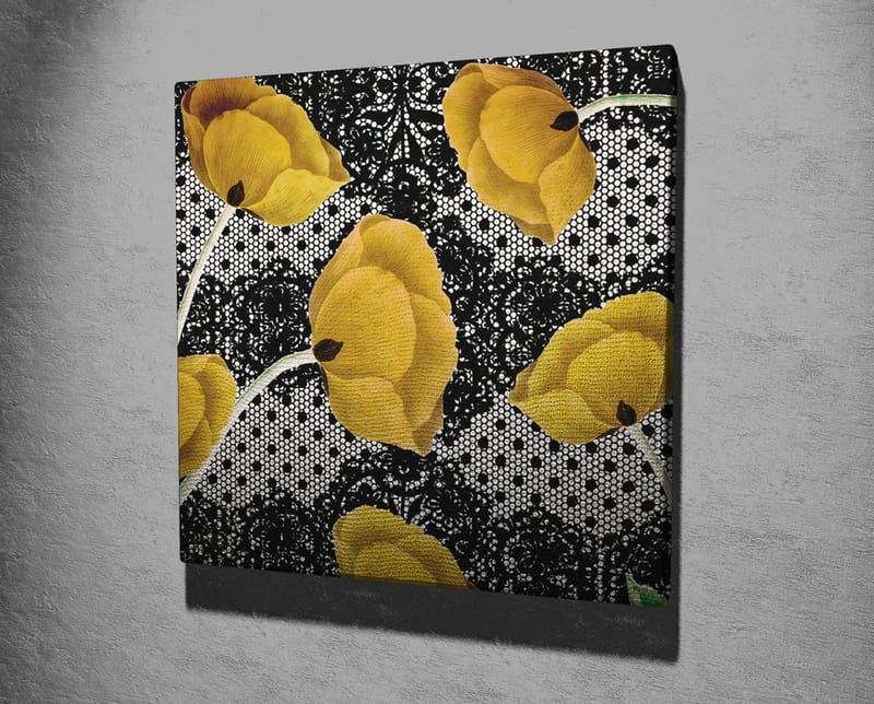 Koristeellinen Canvastaulu 45x45 cm - Monivärinen - Sisustustuotteet - Taulu & taide - Canvas-taulu