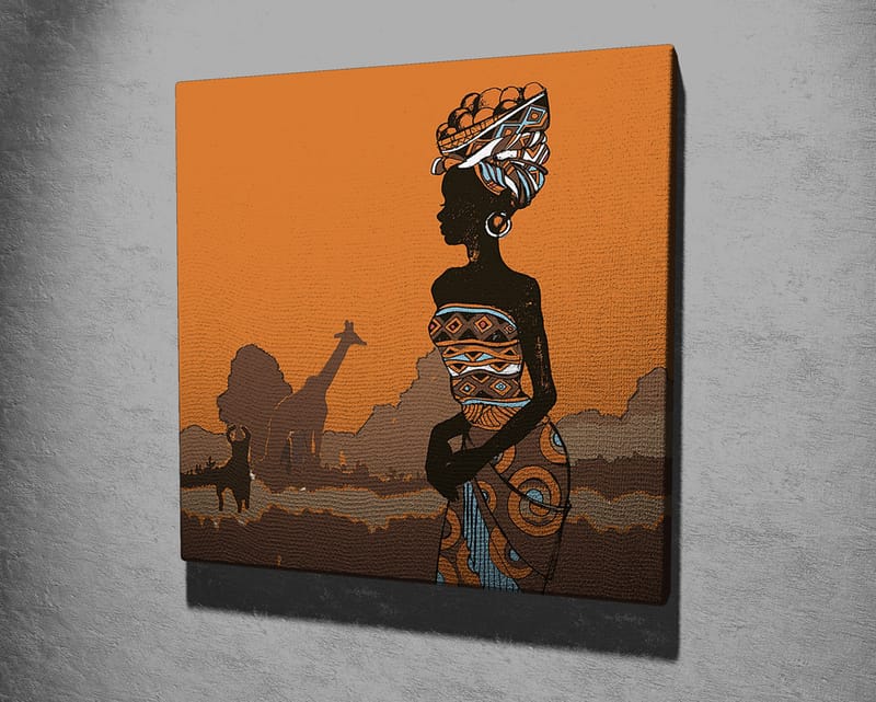 Koristeellinen Canvastaulu 45x45 cm - Monivärinen - Sisustustuotteet - Taulu & taide - Canvas-taulu