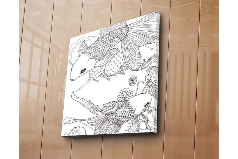 Koristeellinen Canvastaulu 45x45 cm - Monivärinen - Sisustustuotteet - Taulu & taide - Canvas-taulu