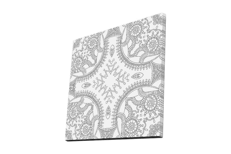 Koristeellinen Canvastaulu 45x45 cm - Monivärinen - Sisustustuotteet - Taulu & taide - Canvas-taulu