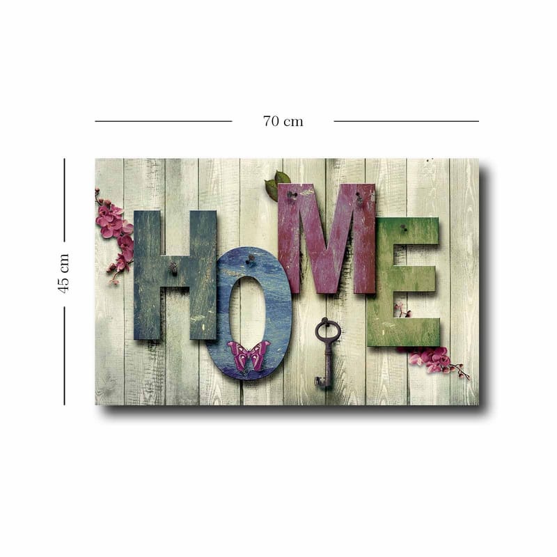 Koristeellinen Canvastaulu 45x70 cm - Monivärinen - Sisustustuotteet - Taulu & taide - Canvas-taulu