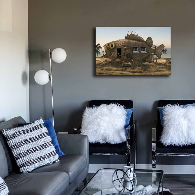 Koristeellinen Canvastaulu 45x70 cm - Monivärinen - Sisustustuotteet - Taulu & taide - Canvas-taulu