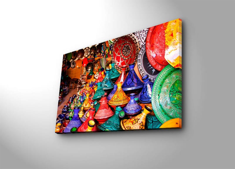 Koristeellinen Canvastaulu 45x70 cm - Monivärinen - Sisustustuotteet - Taulu & taide - Canvas-taulu