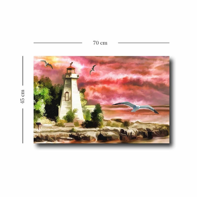Koristeellinen Canvastaulu 45x70 cm - Monivärinen - Sisustustuotteet - Taulu & taide - Canvas-taulu