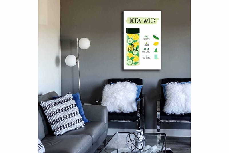 Koristeellinen Canvastaulu 45x70 cm - Monivärinen - Sisustustuotteet - Taulu & taide - Canvas-taulu