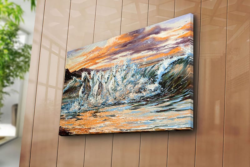 Koristeellinen Canvastaulu 45x70 cm - Monivärinen - Sisustustuotteet - Taulu & taide - Canvas-taulu