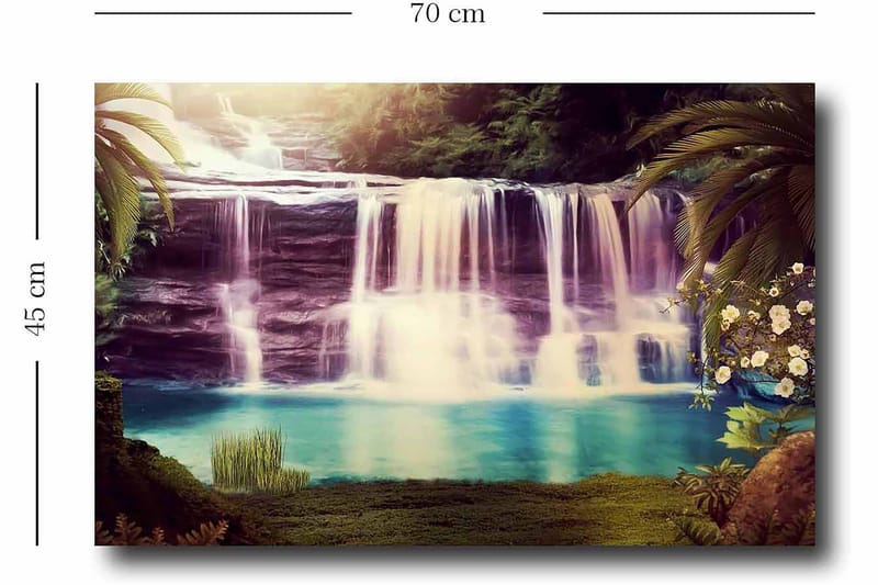 Koristeellinen Canvastaulu 45x70 cm - Monivärinen - Sisustustuotteet - Taulu & taide - Canvas-taulu