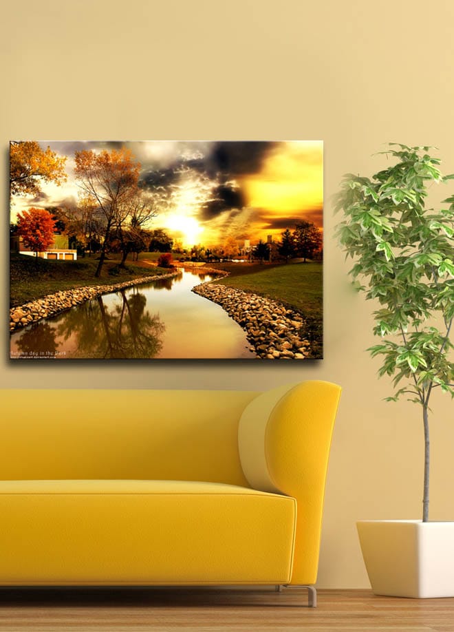Koristeellinen Canvastaulu 45x70 cm - Monivärinen - Sisustustuotteet - Taulu & taide - Canvas-taulu