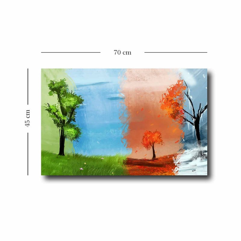 Koristeellinen Canvastaulu 45x70 cm - Monivärinen - Sisustustuotteet - Taulu & taide - Canvas-taulu