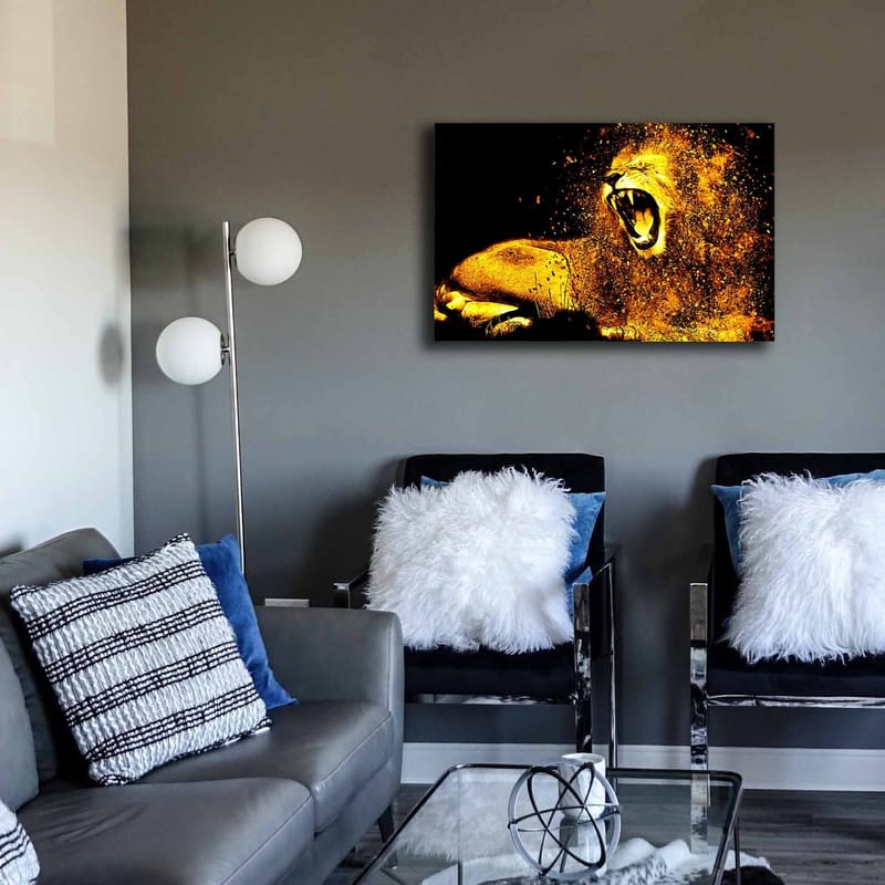 Koristeellinen Canvastaulu 45x70 cm - Monivärinen - Sisustustuotteet - Taulu & taide - Canvas-taulu