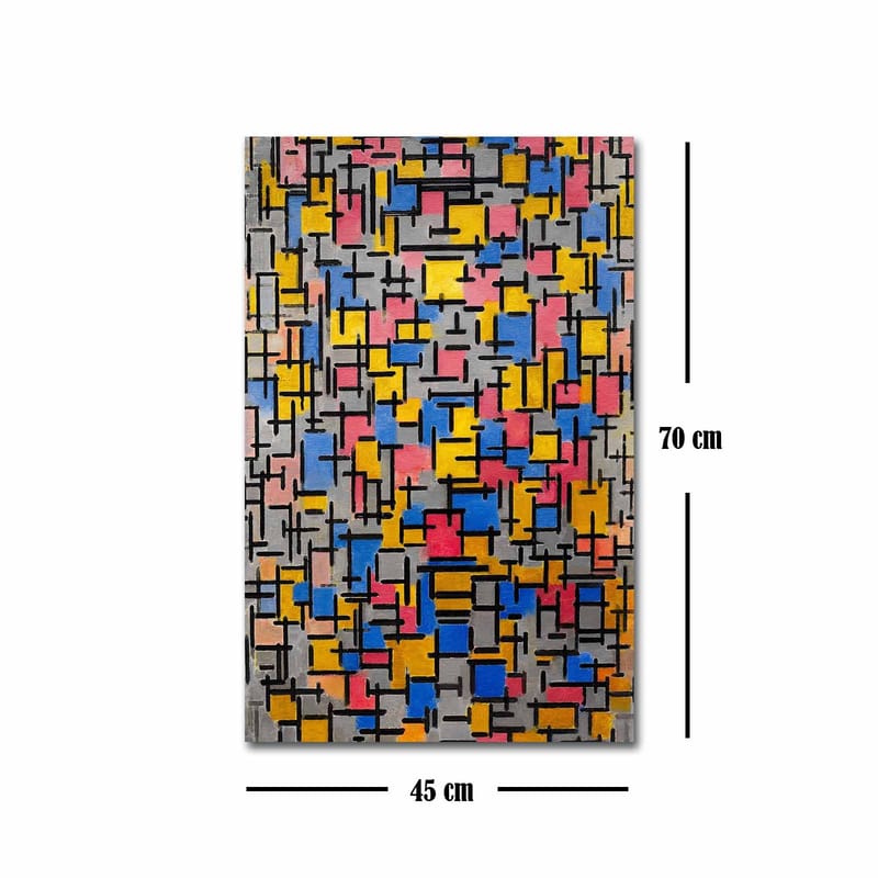 Koristeellinen Canvastaulu 45x70 cm - Monivärinen - Sisustustuotteet - Taulu & taide - Canvas-taulu