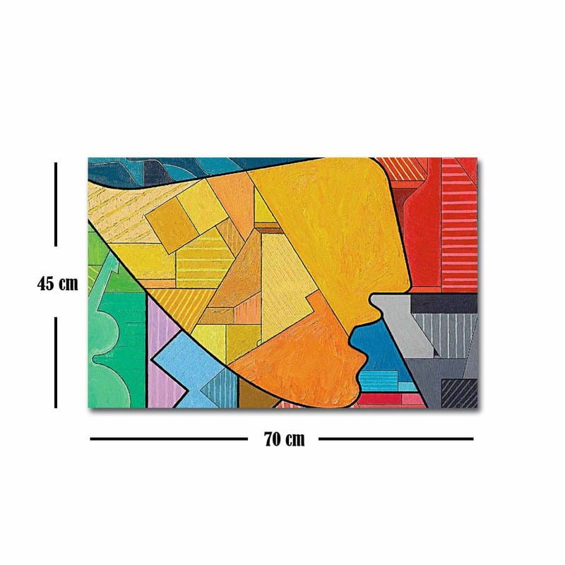Koristeellinen Canvastaulu 45x70 cm - Monivärinen - Sisustustuotteet - Taulu & taide - Canvas-taulu