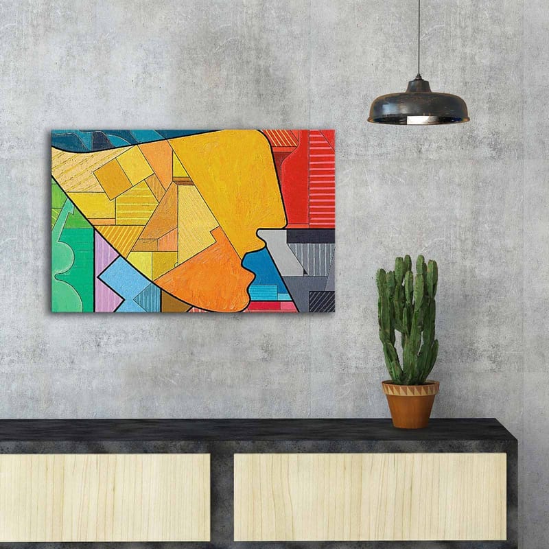 Koristeellinen Canvastaulu 45x70 cm - Monivärinen - Sisustustuotteet - Taulu & taide - Canvas-taulu