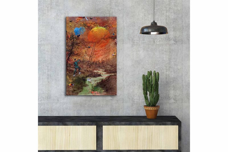 Koristeellinen Canvastaulu 45x70 cm - Monivärinen - Sisustustuotteet - Taulu & taide - Canvas-taulu