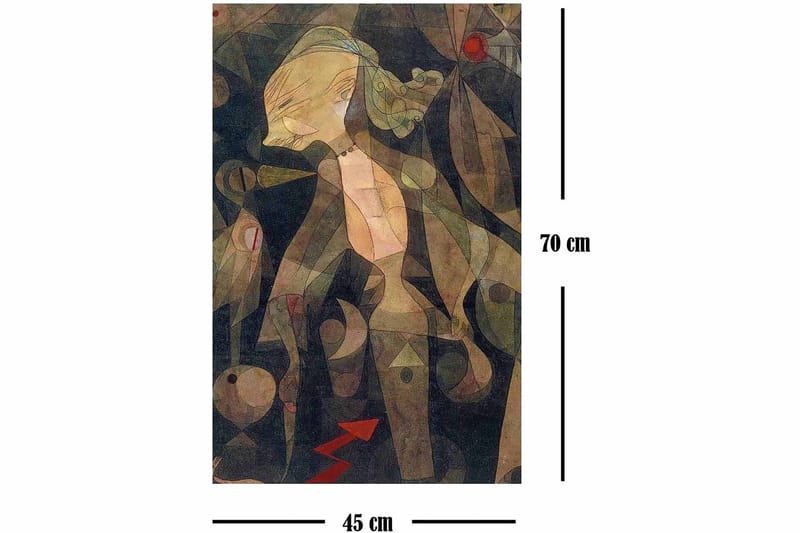 Koristeellinen Canvastaulu 45x70 cm - Monivärinen - Sisustustuotteet - Taulu & taide - Canvas-taulu