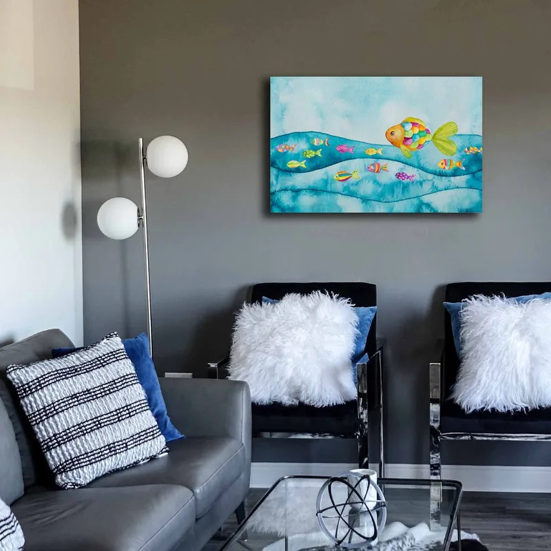 Koristeellinen Canvastaulu 45x70 cm - Monivärinen - Sisustustuotteet - Taulu & taide - Canvas-taulu